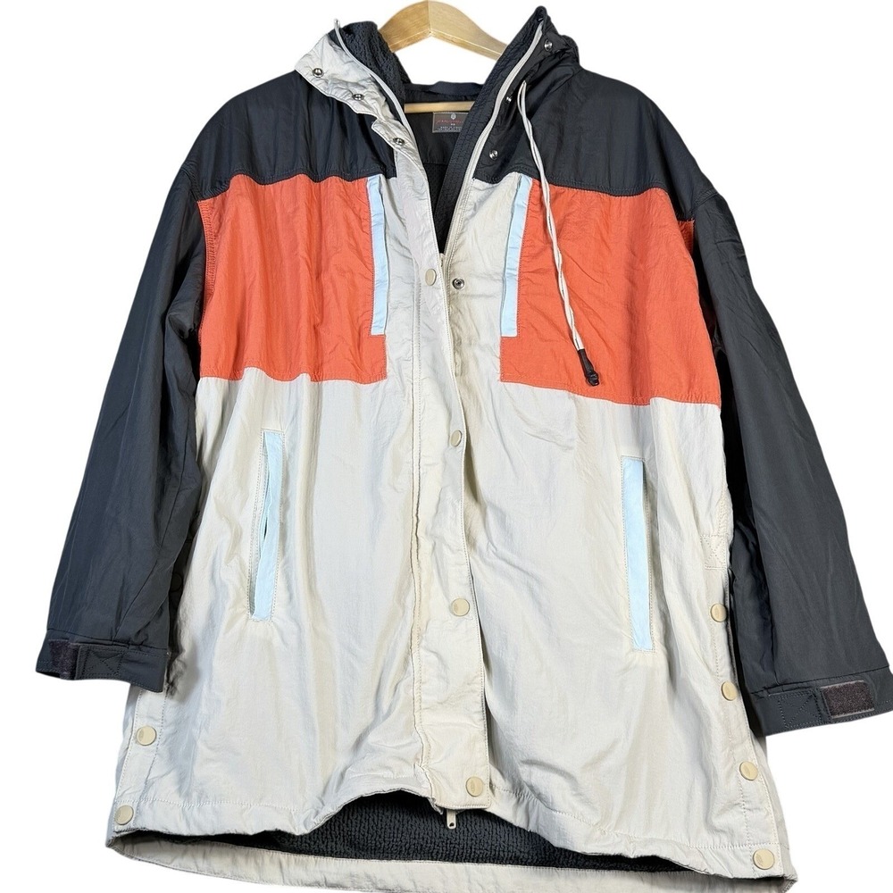 Free People Movement Jacket XS Colorblock Hooded Utility Windbreaker Outdoor